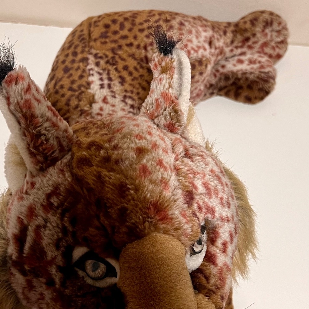Lynx Large Spotted Plush Stuffed Animal Brown Tan Realistic Excellent Wild - Picture 13 of 13